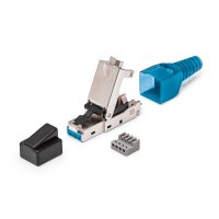 Werkzeugloser feldkonfektionierbarer Stecker RJ45...