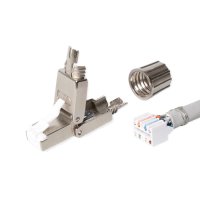 Werkzeugloser feldkonfektionierbarer Stecker RJ45...